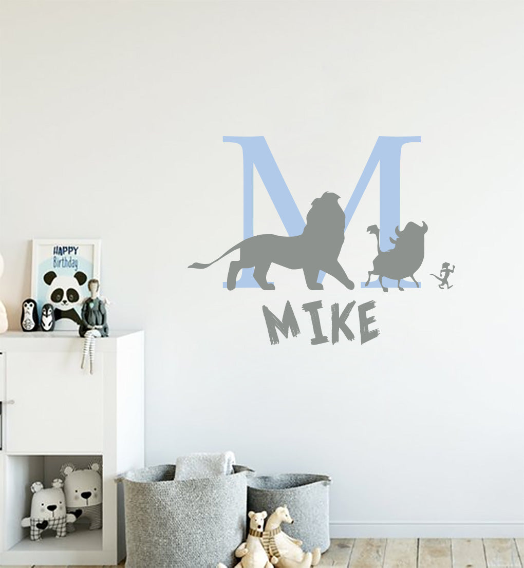 Movie Personalized  Wall Sticker Decal Stencil Silhouette ST398