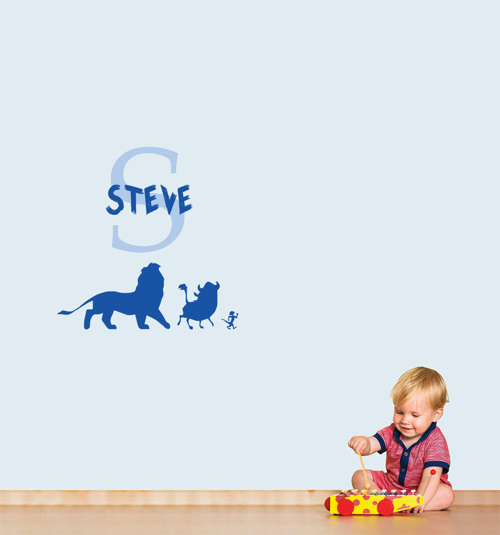 Movie Personalized  Wall Sticker Decal Stencil Silhouette ST398