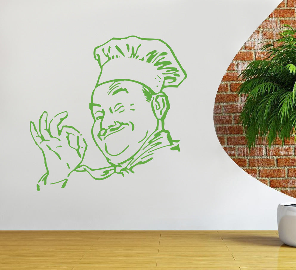 CHEF Wall Sticker Decal Stencil Silhouette ST39