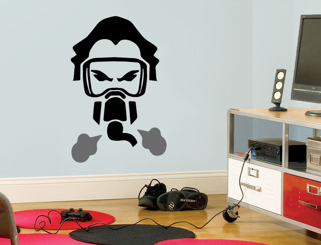 Video Game Wall Sticker Decal Stencil Silhouette ST405
