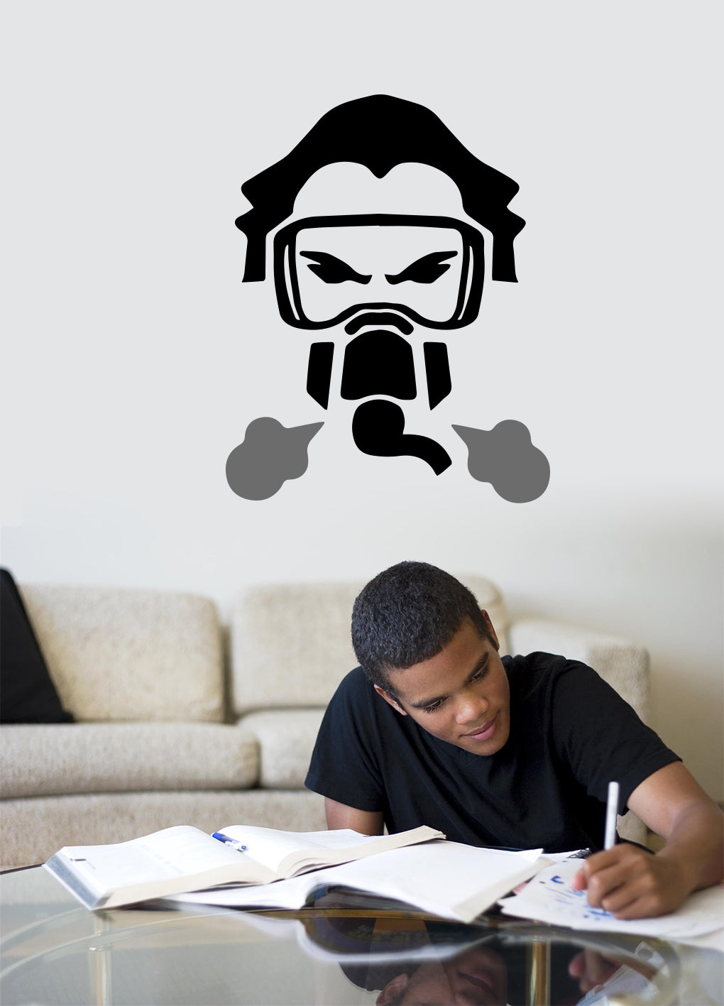 Video Game Wall Sticker Decal Stencil Silhouette ST405