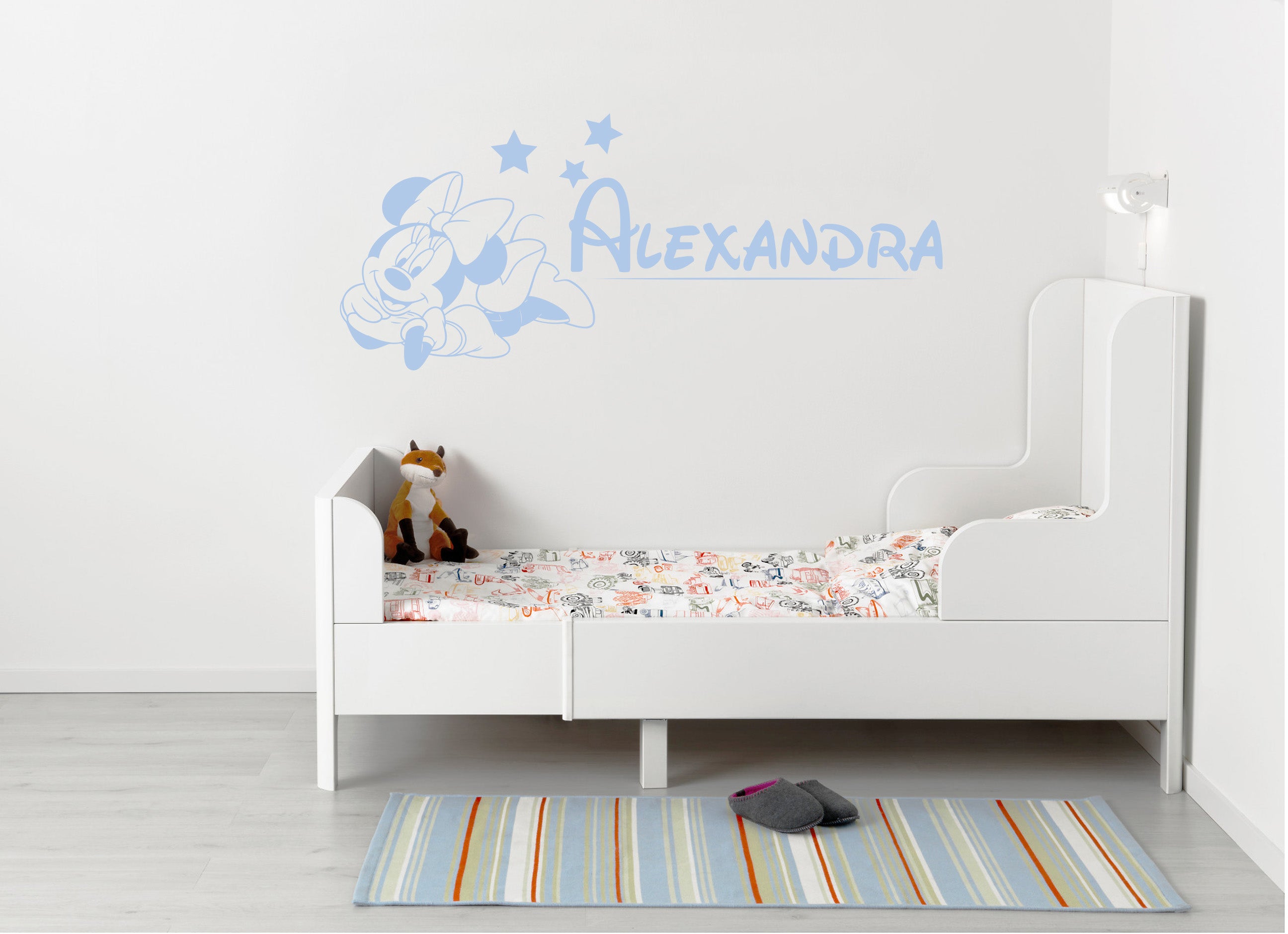 Minnie Mouse Personalized Custom Name Wall Sticker Decal Stencil Silhouette ST415