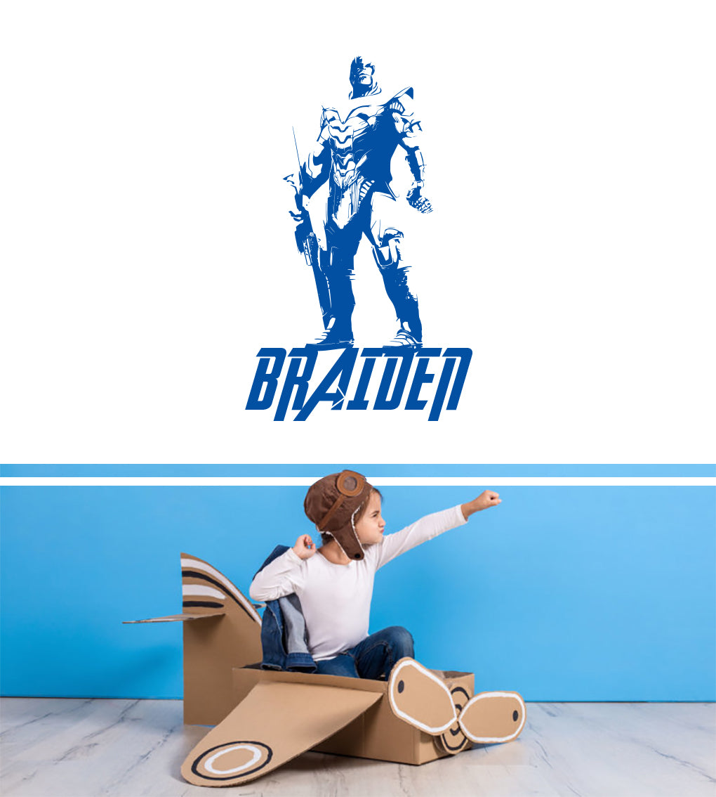 Thanos The Avengers Personalized Wall Sticker Decal Stencil Silhouette ST419
