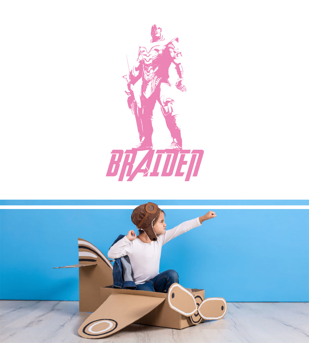 Thanos The Avengers Personalized Wall Sticker Decal Stencil Silhouette ST419