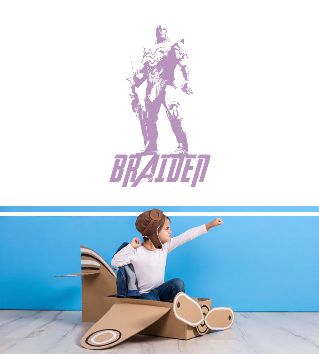 Thanos The Avengers Personalized Wall Sticker Decal Stencil Silhouette ST419