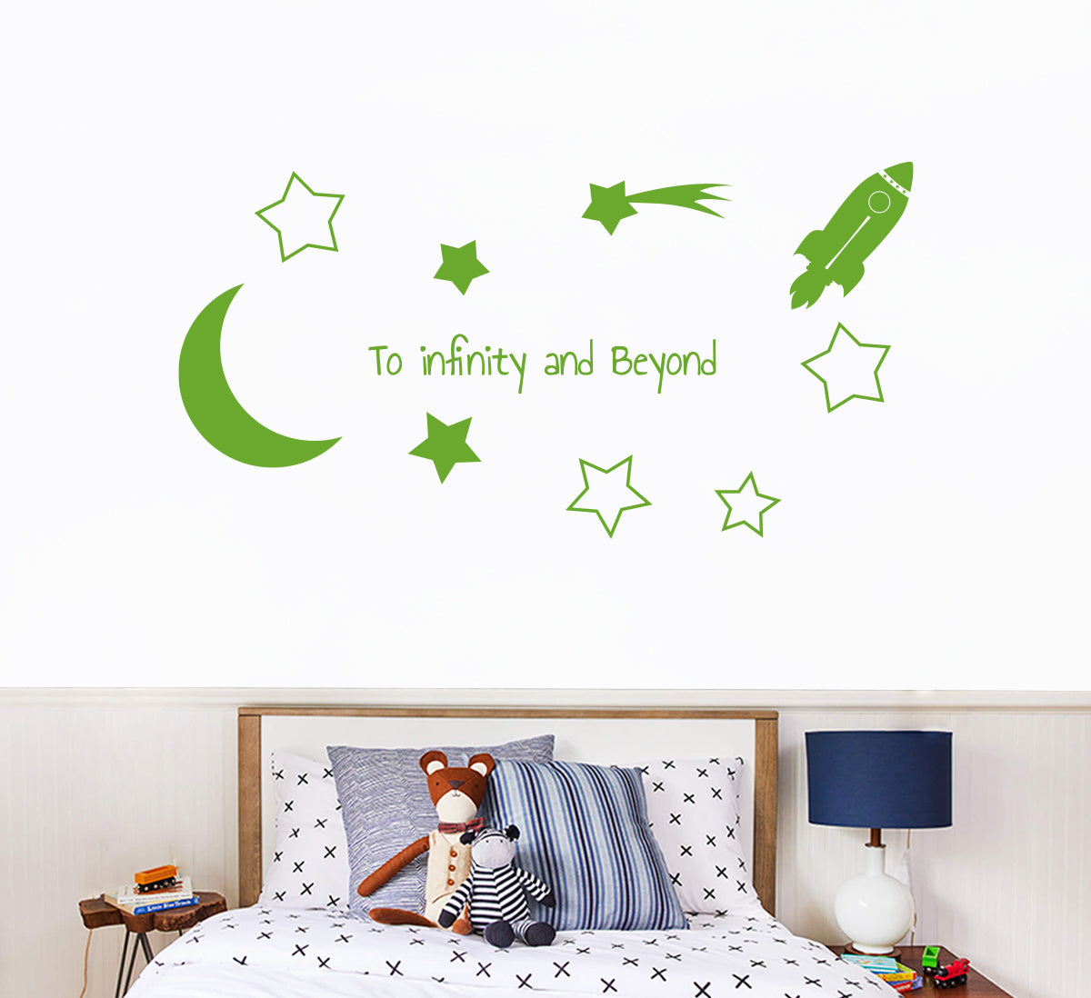 Toy Story TO INFINITY AND BEYOND Wall Sticker Decal Stencil Silhouette ST421