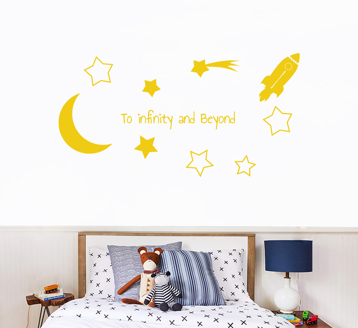 Toy Story TO INFINITY AND BEYOND Wall Sticker Decal Stencil Silhouette ST421