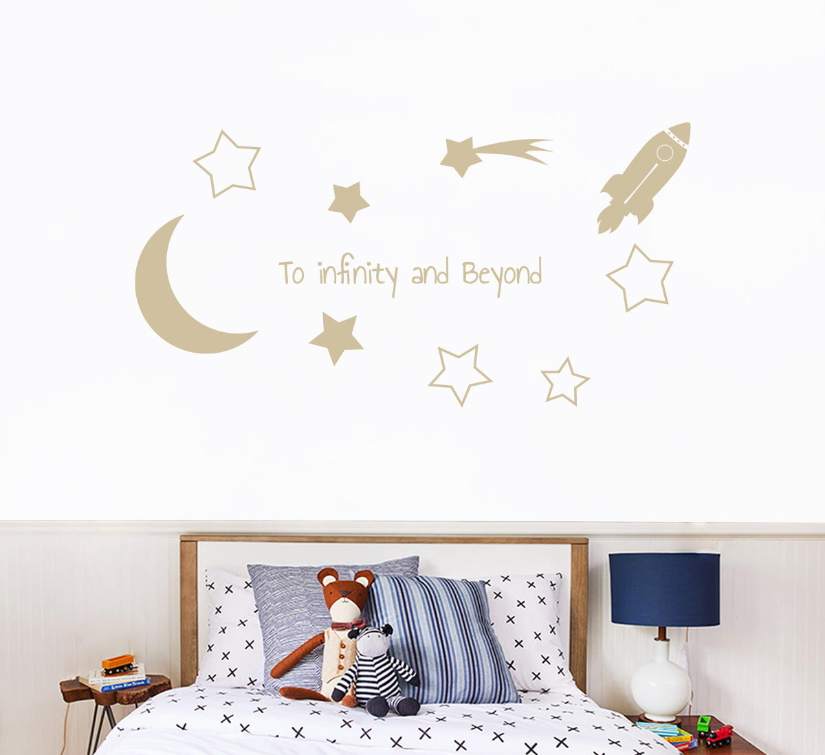 Toy Story TO INFINITY AND BEYOND Wall Sticker Decal Stencil Silhouette ST421