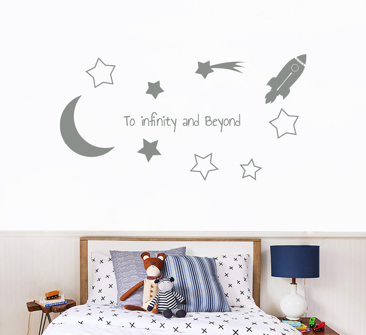 Toy Story TO INFINITY AND BEYOND Wall Sticker Decal Stencil Silhouette ST421