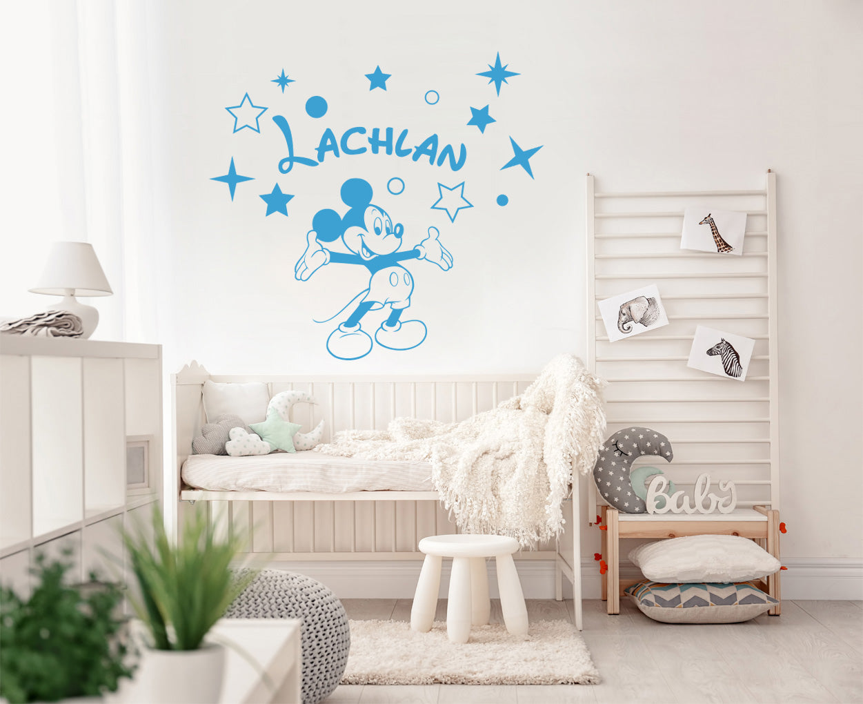 Mickey Mouse Disney Autocollant mural personnalisé Autocollant Décalque Stencil Silhouette ST424