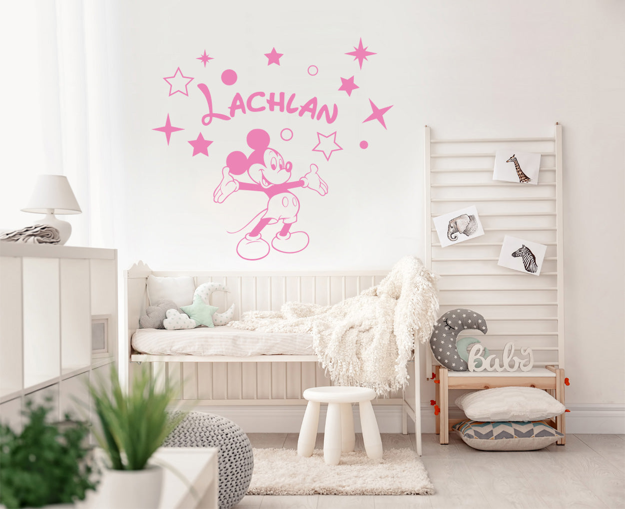 Mickey Mouse Disney Autocollant mural personnalisé Autocollant Décalque Stencil Silhouette ST424