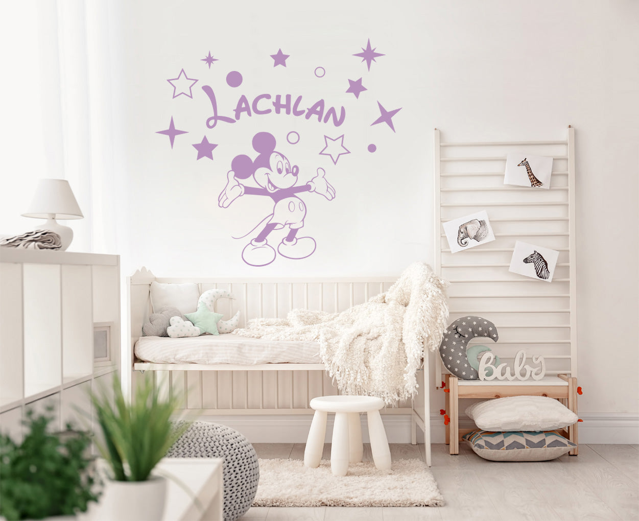 Mickey Mouse Disney Autocollant mural personnalisé Autocollant Décalque Stencil Silhouette ST424