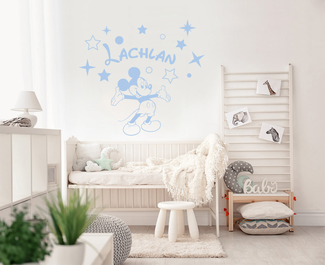 Mickey Mouse Disney Autocollant mural personnalisé Autocollant Décalque Stencil Silhouette ST424