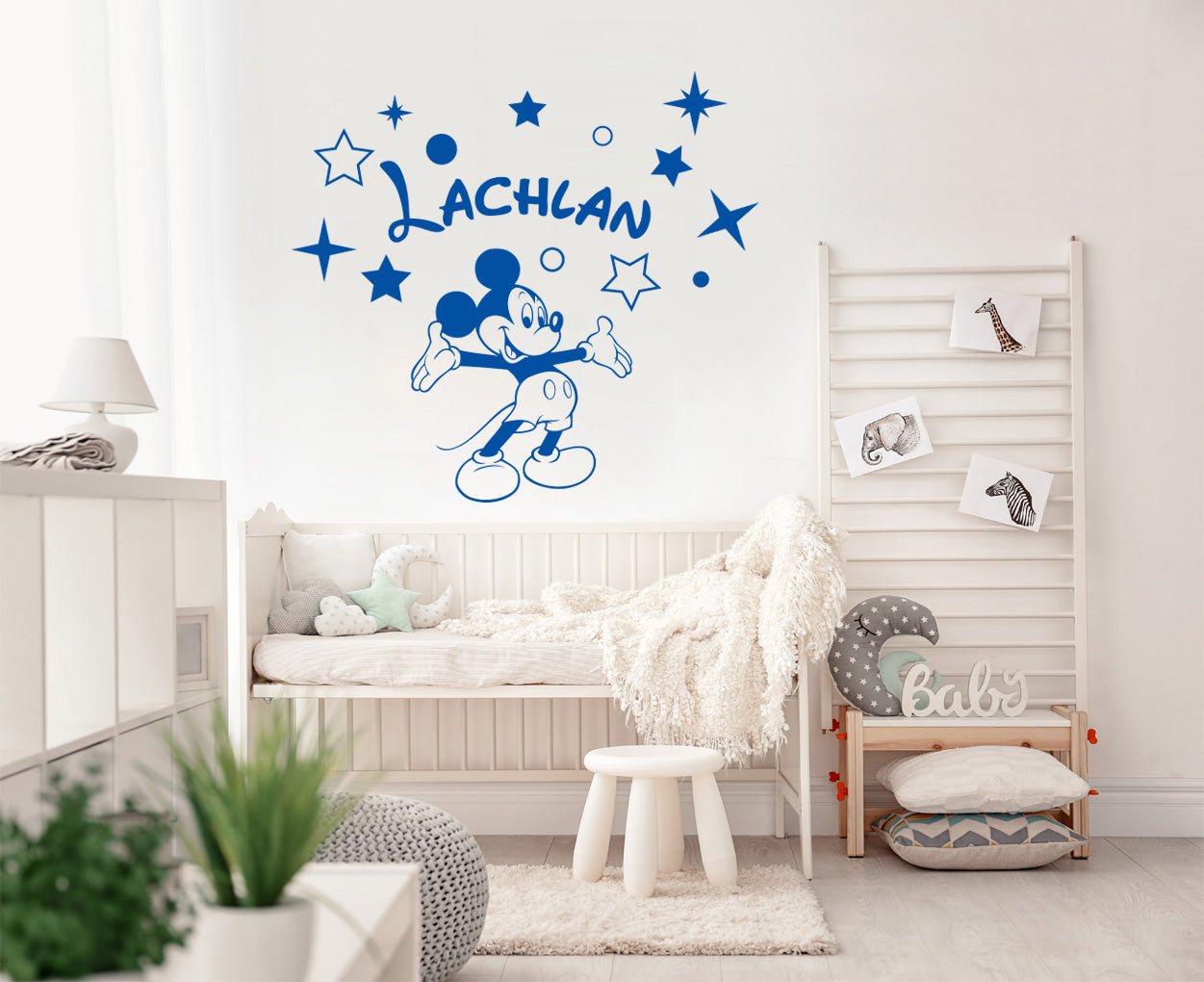 Mickey Mouse Disney Autocollant mural personnalisé Autocollant Décalque Stencil Silhouette ST424