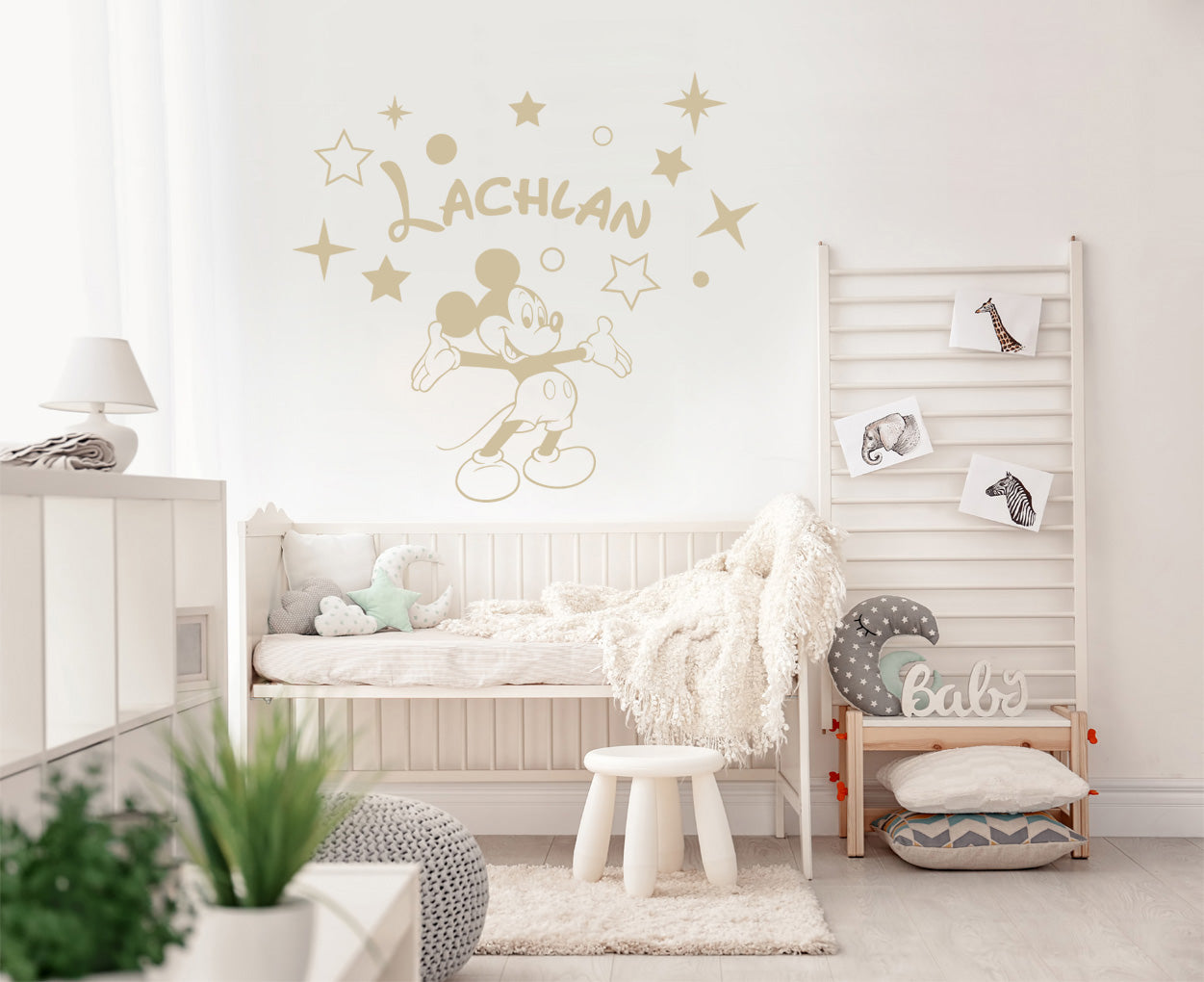 Mickey Mouse Disney Autocollant mural personnalisé Autocollant Décalque Stencil Silhouette ST424