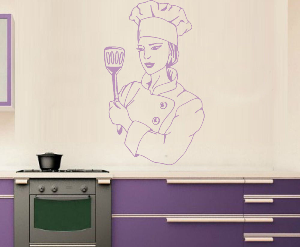 CHEF Wall Sticker Decal Stencil Silhouette ST42