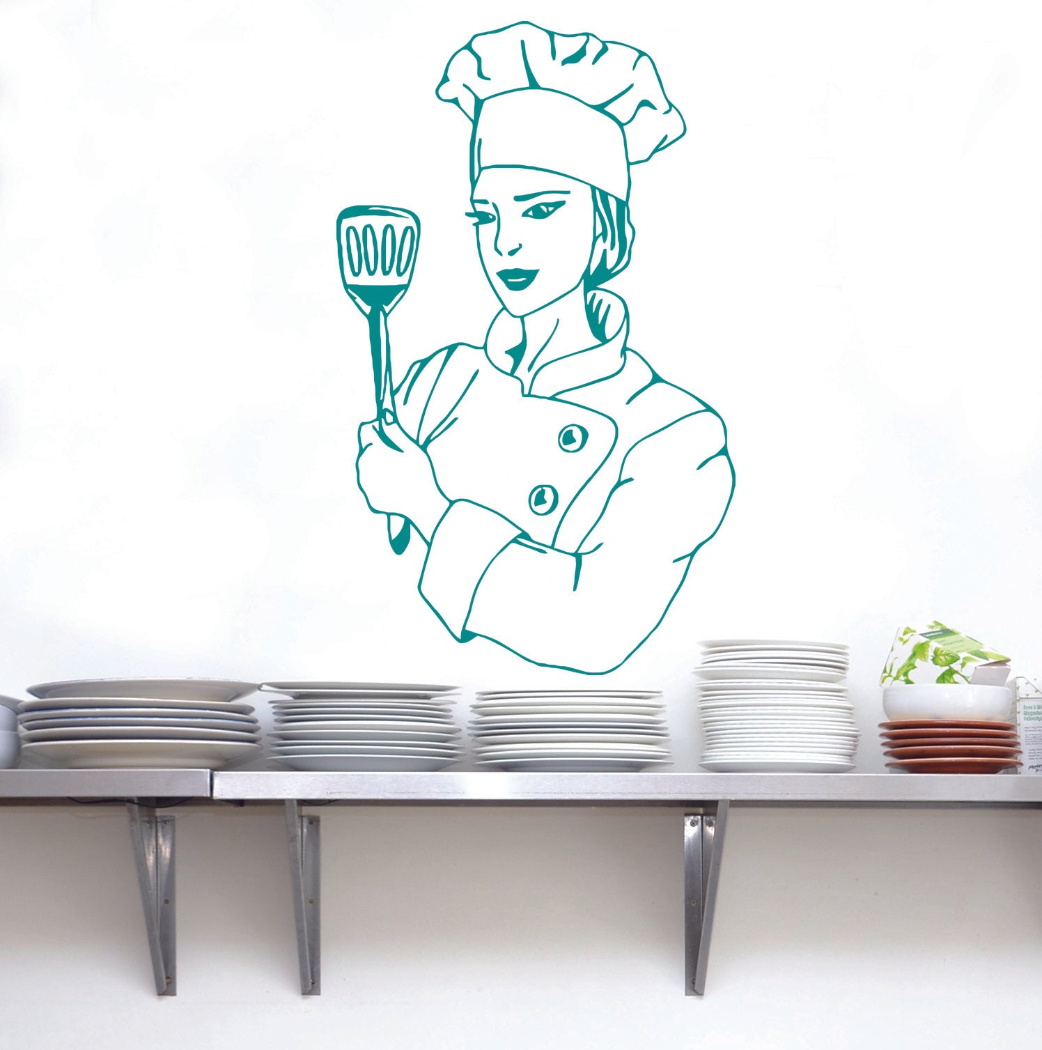 CHEF Wall Sticker Decal Stencil Silhouette ST42
