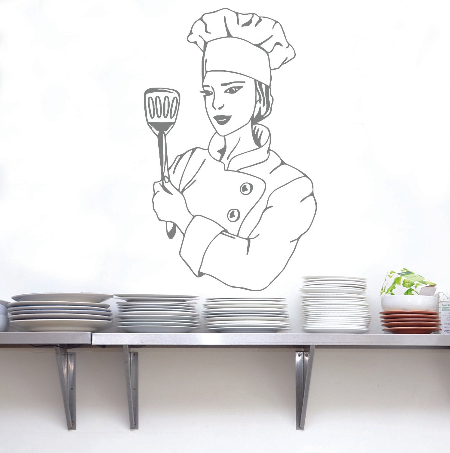CHEF Wall Sticker Decal Stencil Silhouette ST42