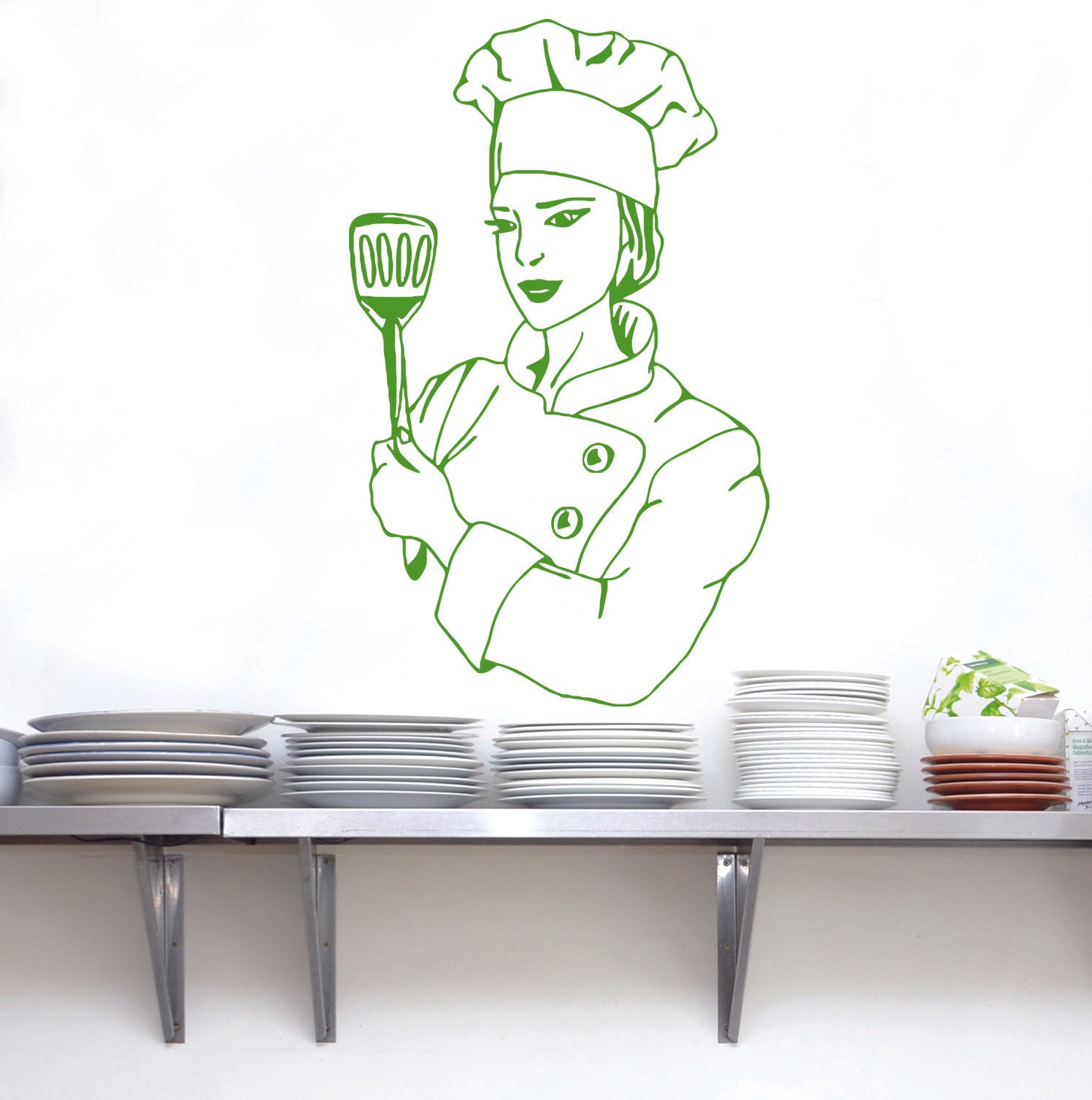 CHEF Wall Sticker Decal Stencil Silhouette ST42