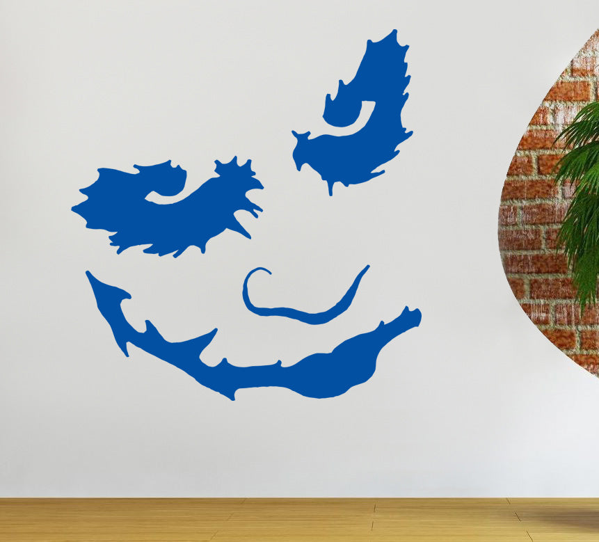 Épinoche de la paroi du film Décal Stencil Silhouette ST43