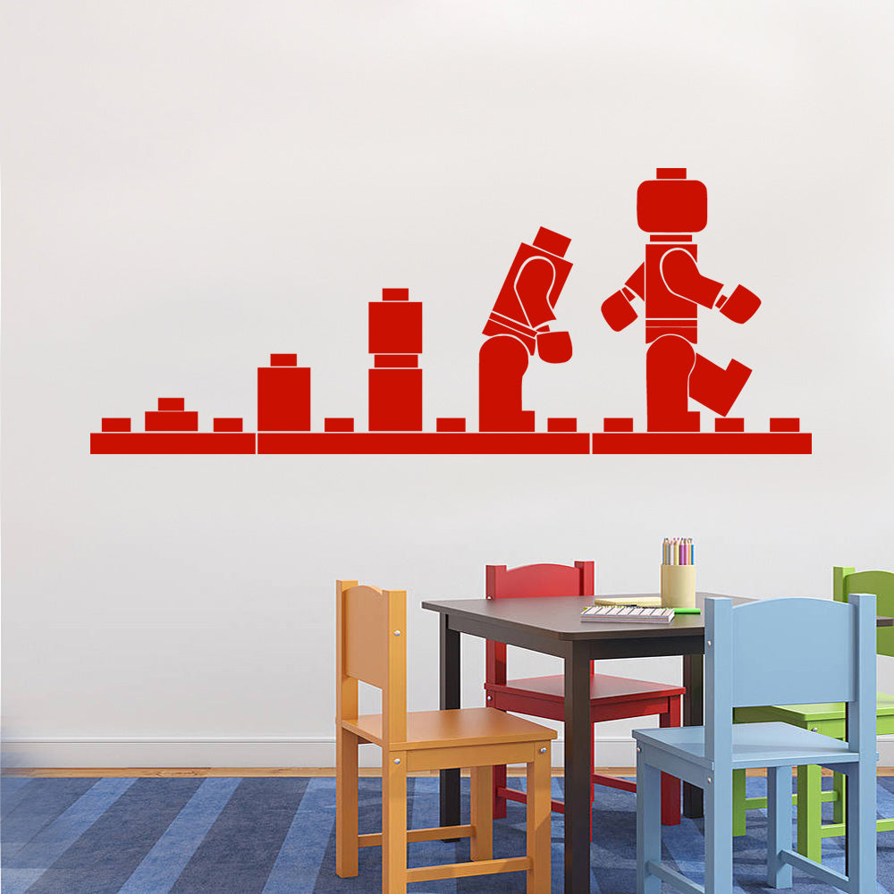 EVOLUTION Wall Sticker Decal Stencil Silhouette ST54