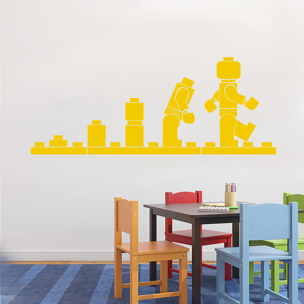 EVOLUTION Wall Sticker Decal Stencil Silhouette ST54