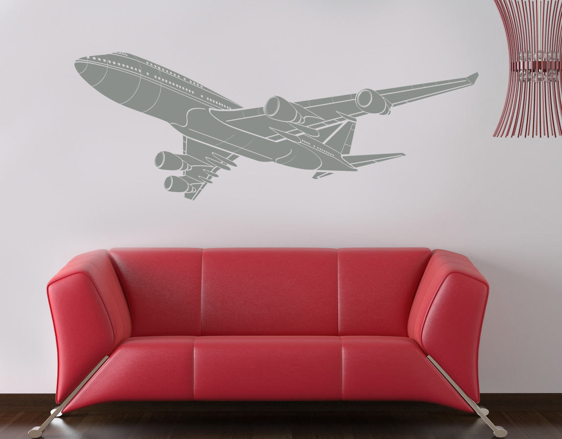 AIRPLANE Wall Sticker Decal Stencil Silhouette ST59