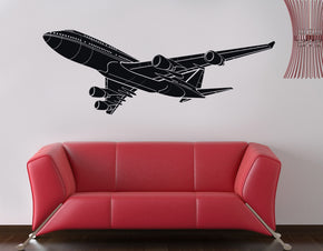 Autocollant mural AIRPLANE Decal Stencil Silhouette ST59