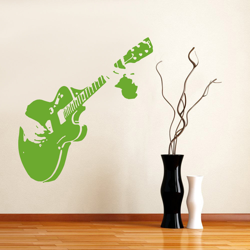 GUITAR Wall Sticker Decal Stencil Silhouette ST60