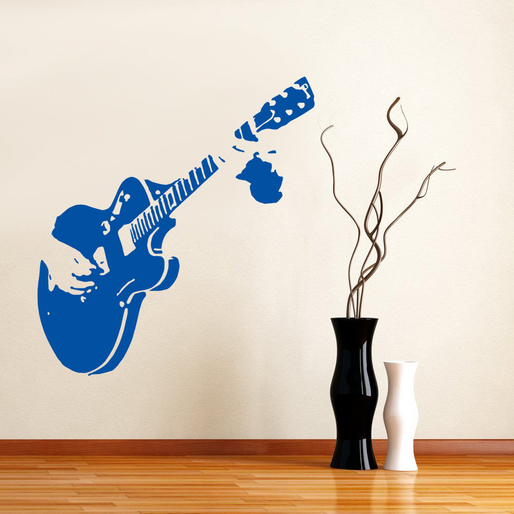 GUITAR Wall Sticker Decal Stencil Silhouette ST60