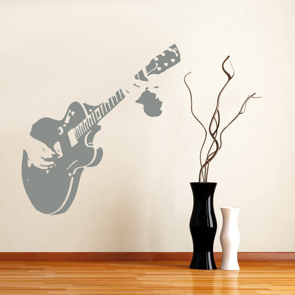 GUITAR Wall Sticker Decal Stencil Silhouette ST60