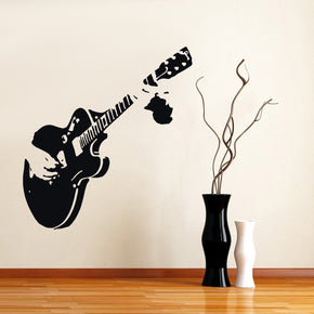 GUITAR Wall Sticker Decal Stencil Silhouette ST60