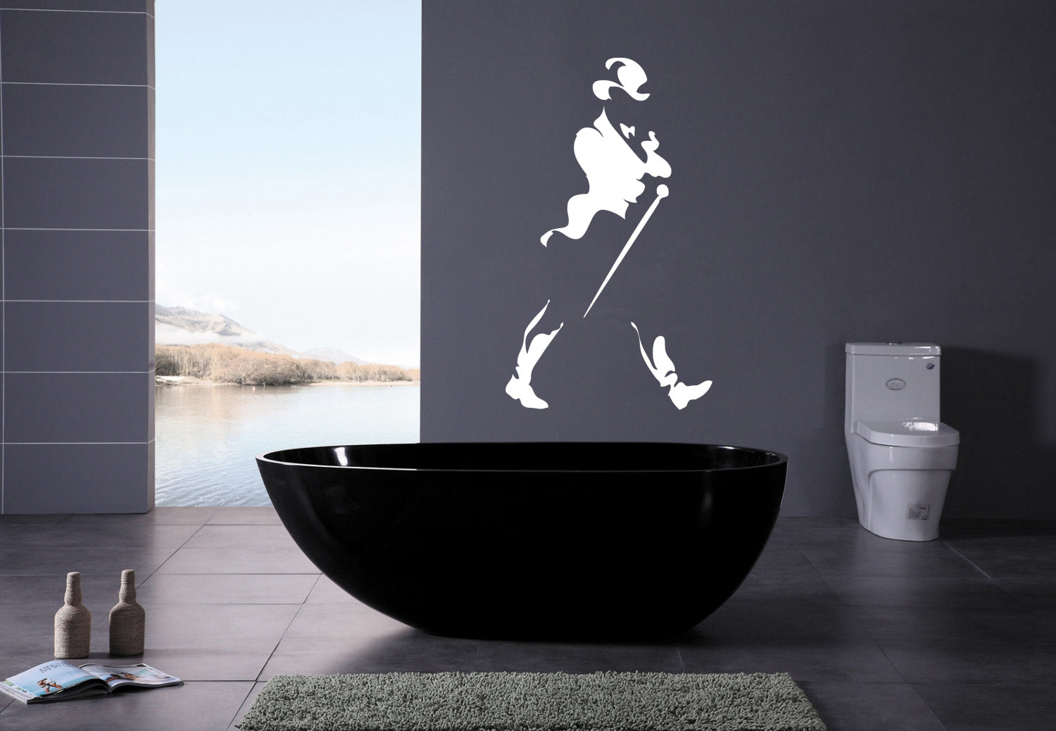 Whiskey Wall Sticker Decal Stencil Silhouette ST61
