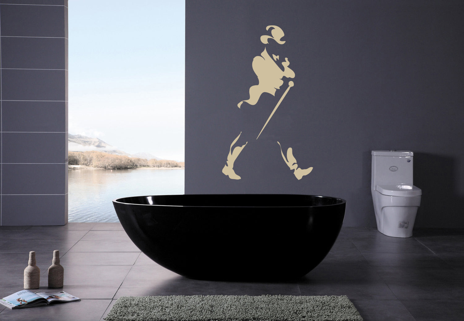 Whiskey Wall Sticker Decal Stencil Silhouette ST61