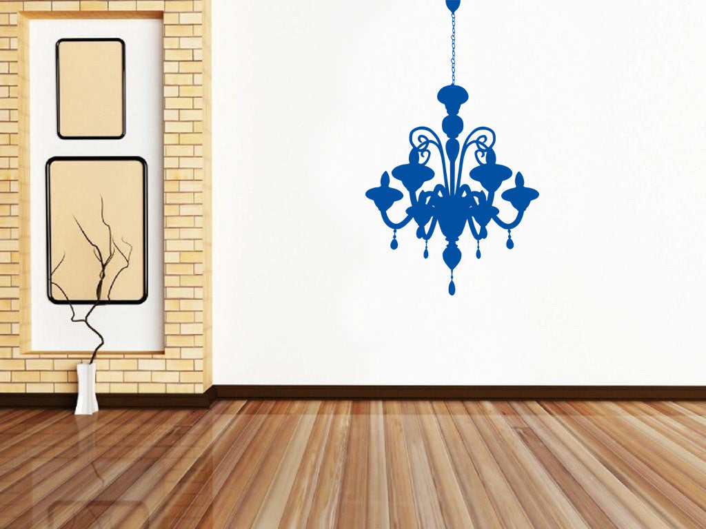 CHANDELIER Wall Sticker Decal Stencil Silhouette ST74