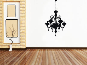 CHANDELIER Autocollant Mural Decal Stencil Silhouette ST74
