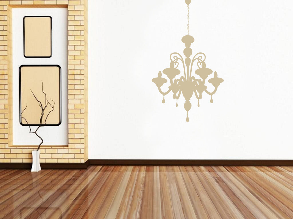 CHANDELIER Wall Sticker Decal Stencil Silhouette ST74