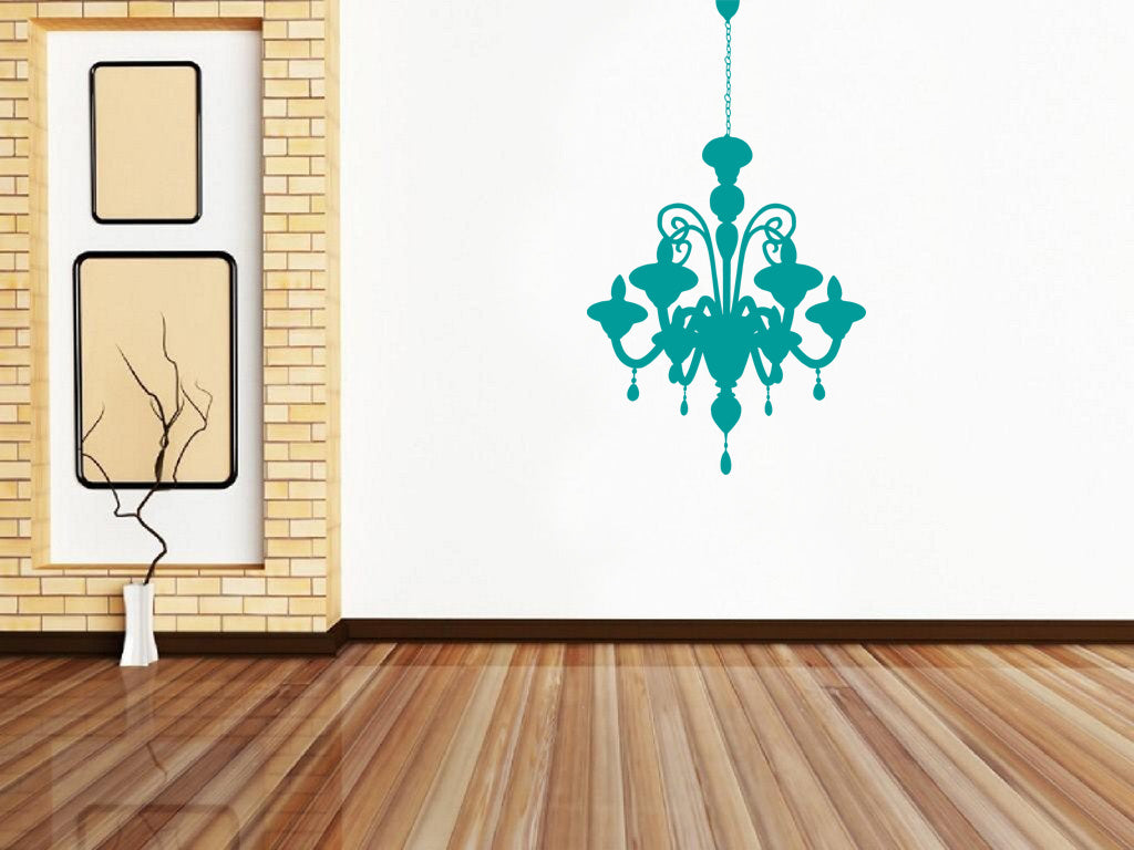 CHANDELIER Wall Sticker Decal Stencil Silhouette ST74