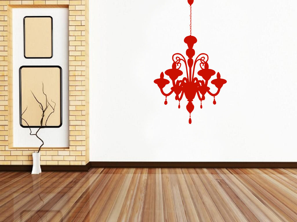 CHANDELIER Wall Sticker Decal Stencil Silhouette ST74