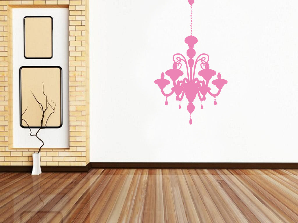 CHANDELIER Wall Sticker Decal Stencil Silhouette ST74