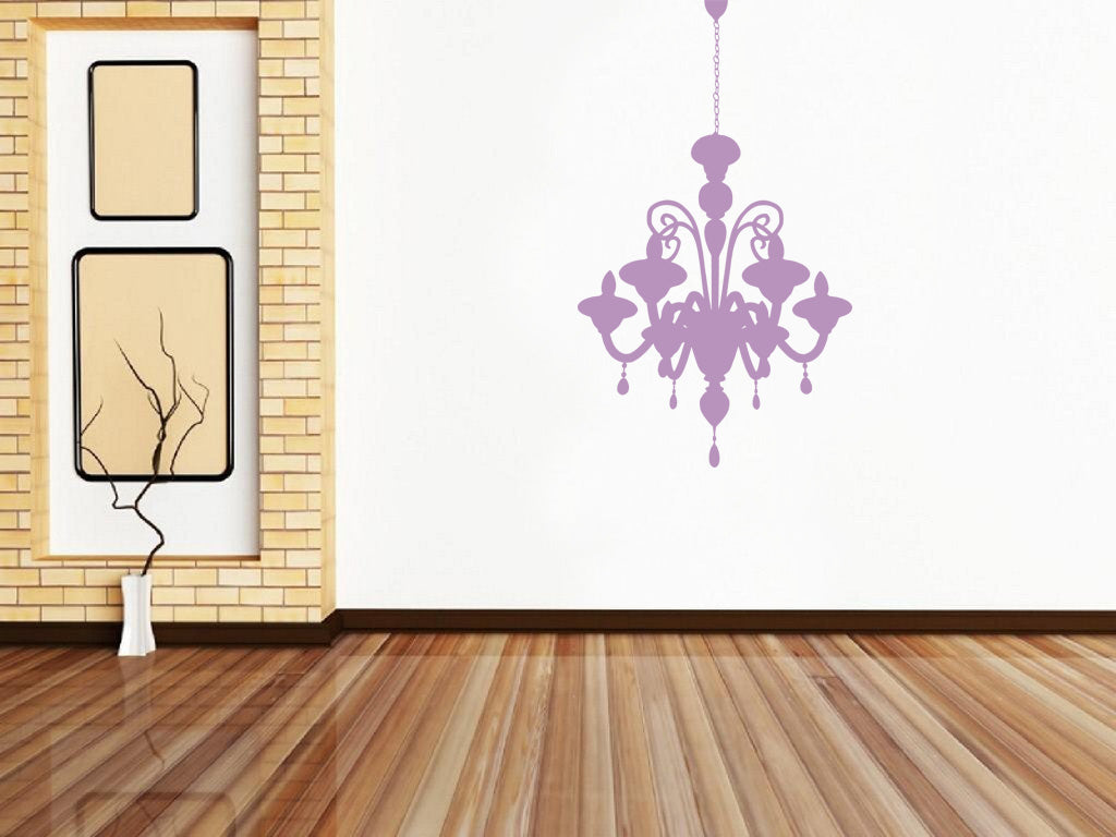 CHANDELIER Wall Sticker Decal Stencil Silhouette ST74