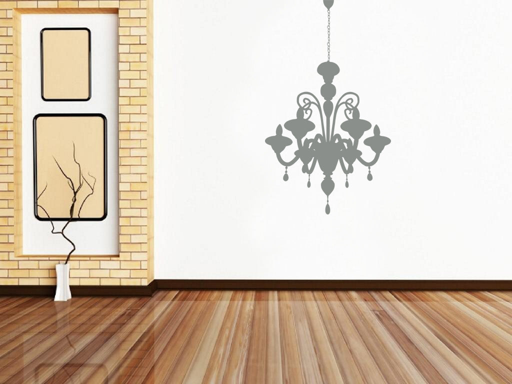 CHANDELIER Wall Sticker Decal Stencil Silhouette ST74