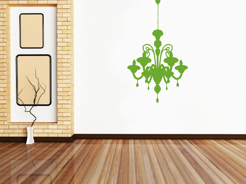 CHANDELIER Wall Sticker Decal Stencil Silhouette ST74