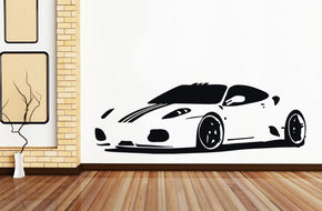 Sports Car Wall Sticker Decal Stencil Silhouette ST76