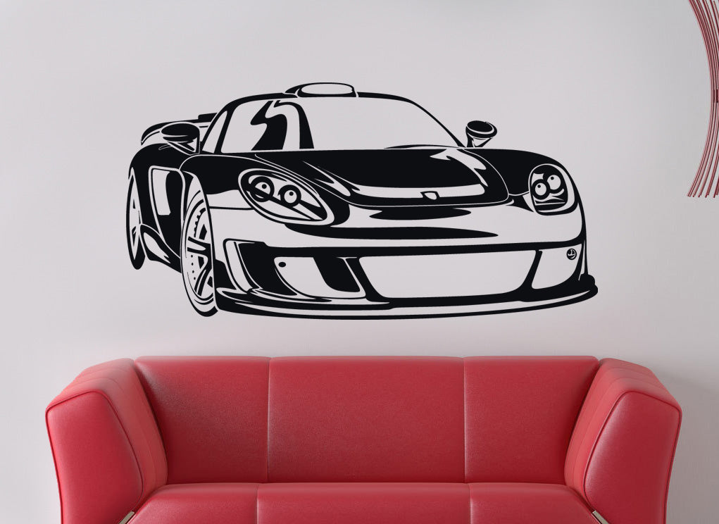 Race Car Wall Sticker Decal Stencil Silhouette ST79