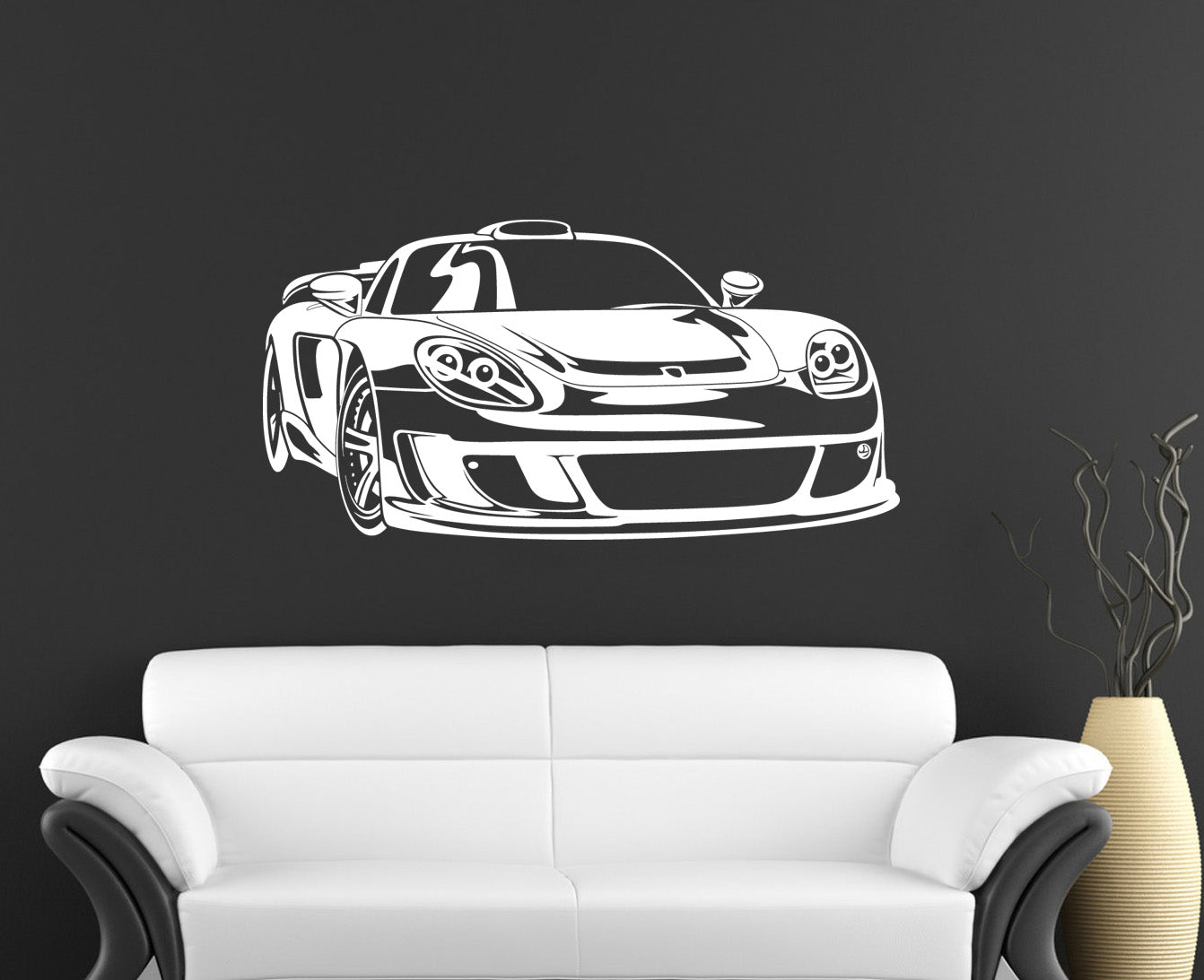 Race Car Wall Sticker Decal Stencil Silhouette ST79