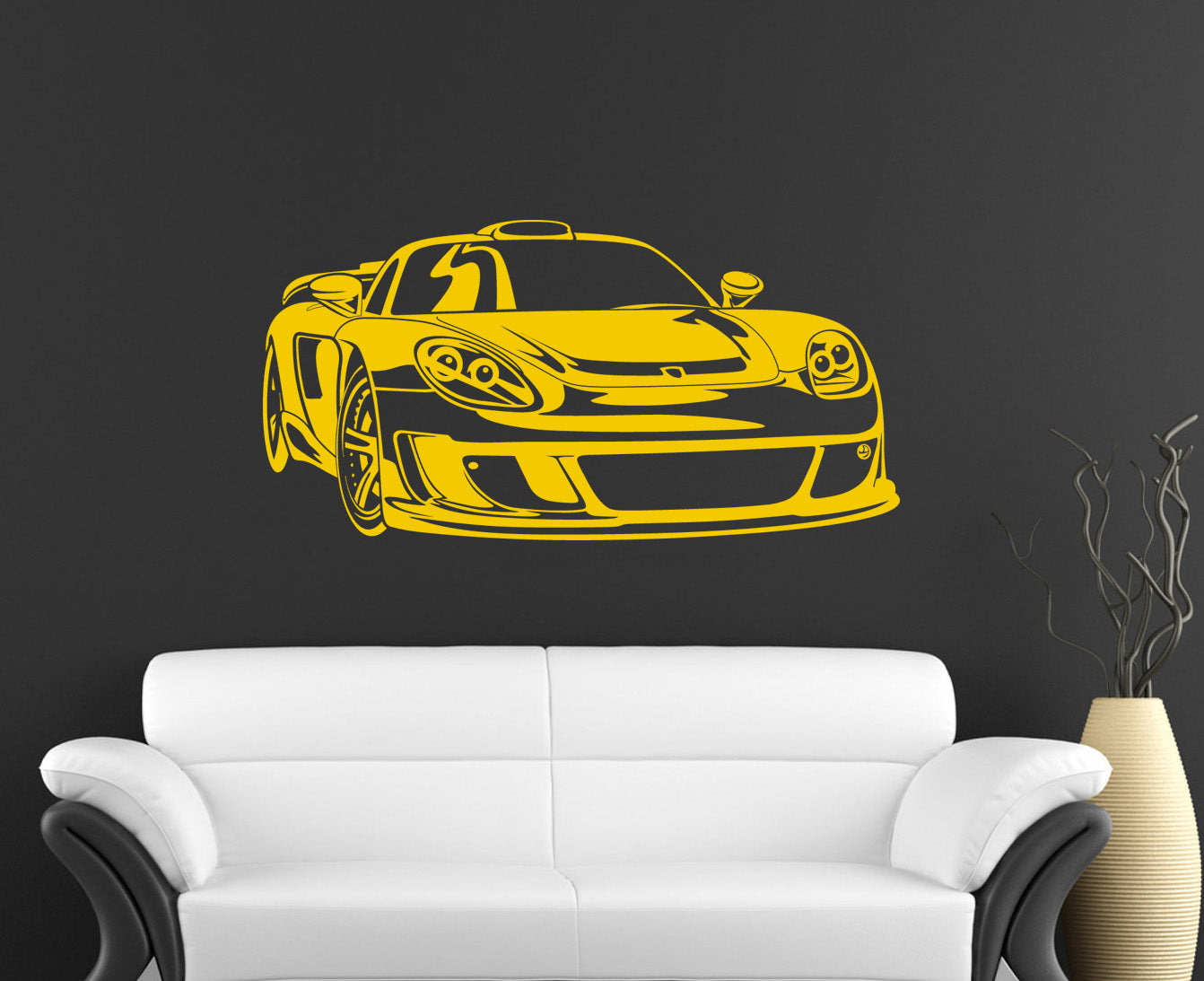 Race Car Wall Sticker Decal Stencil Silhouette ST79