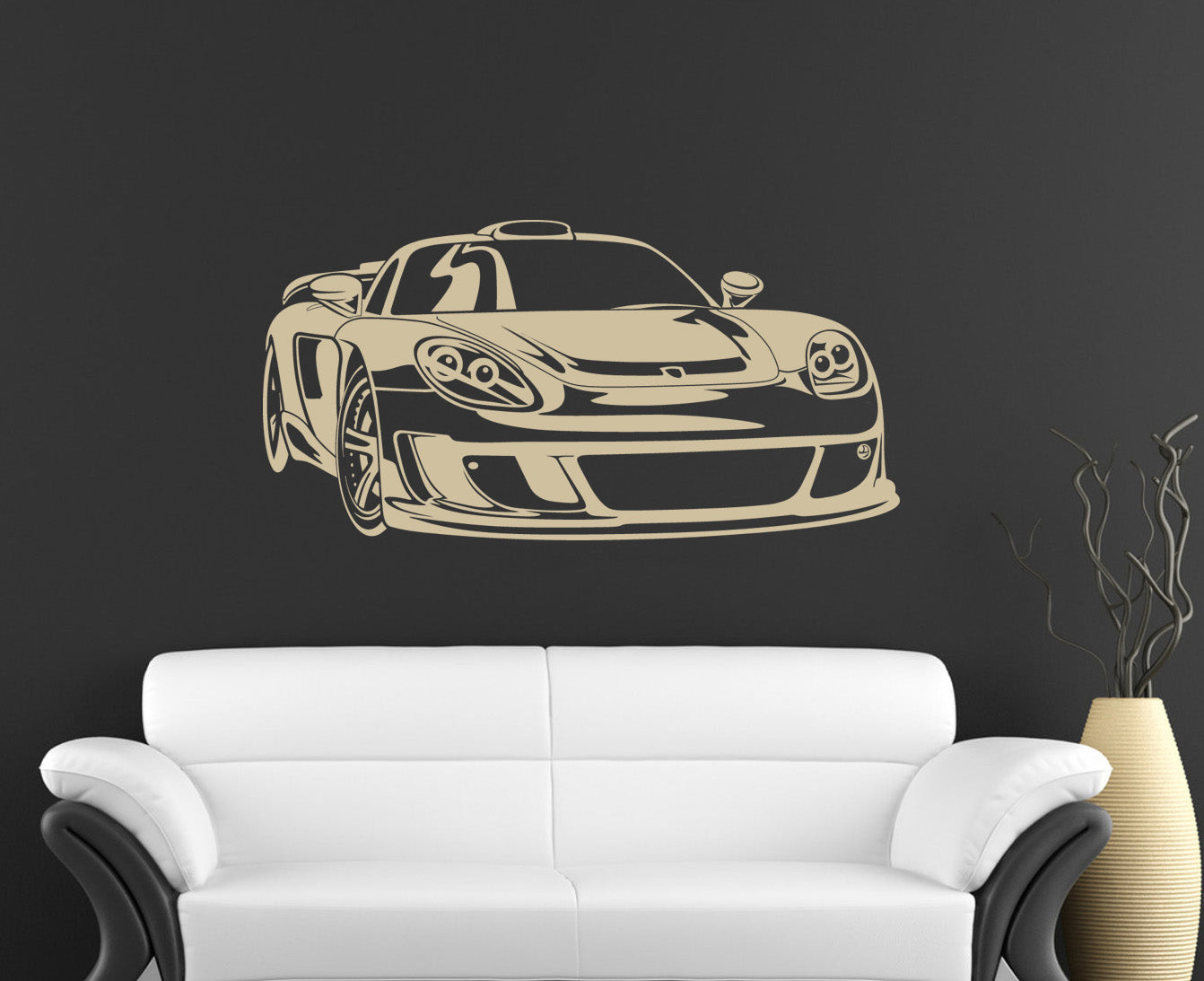 Race Car Wall Sticker Decal Stencil Silhouette ST79