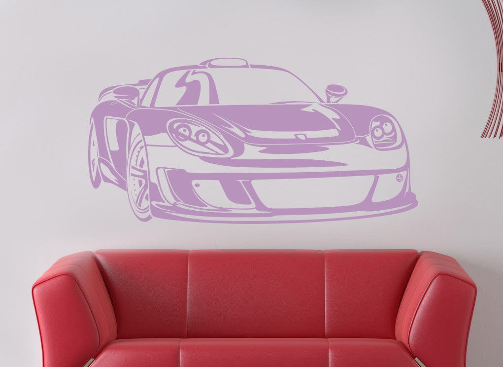 Race Car Wall Sticker Decal Stencil Silhouette ST79