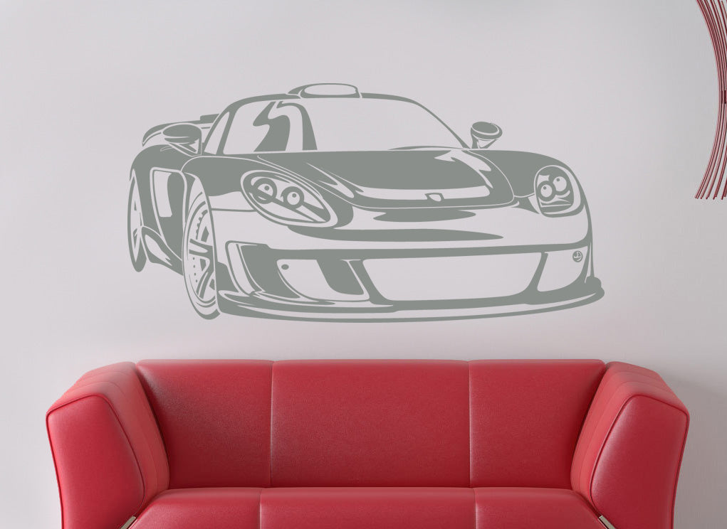 Race Car Wall Sticker Decal Stencil Silhouette ST79